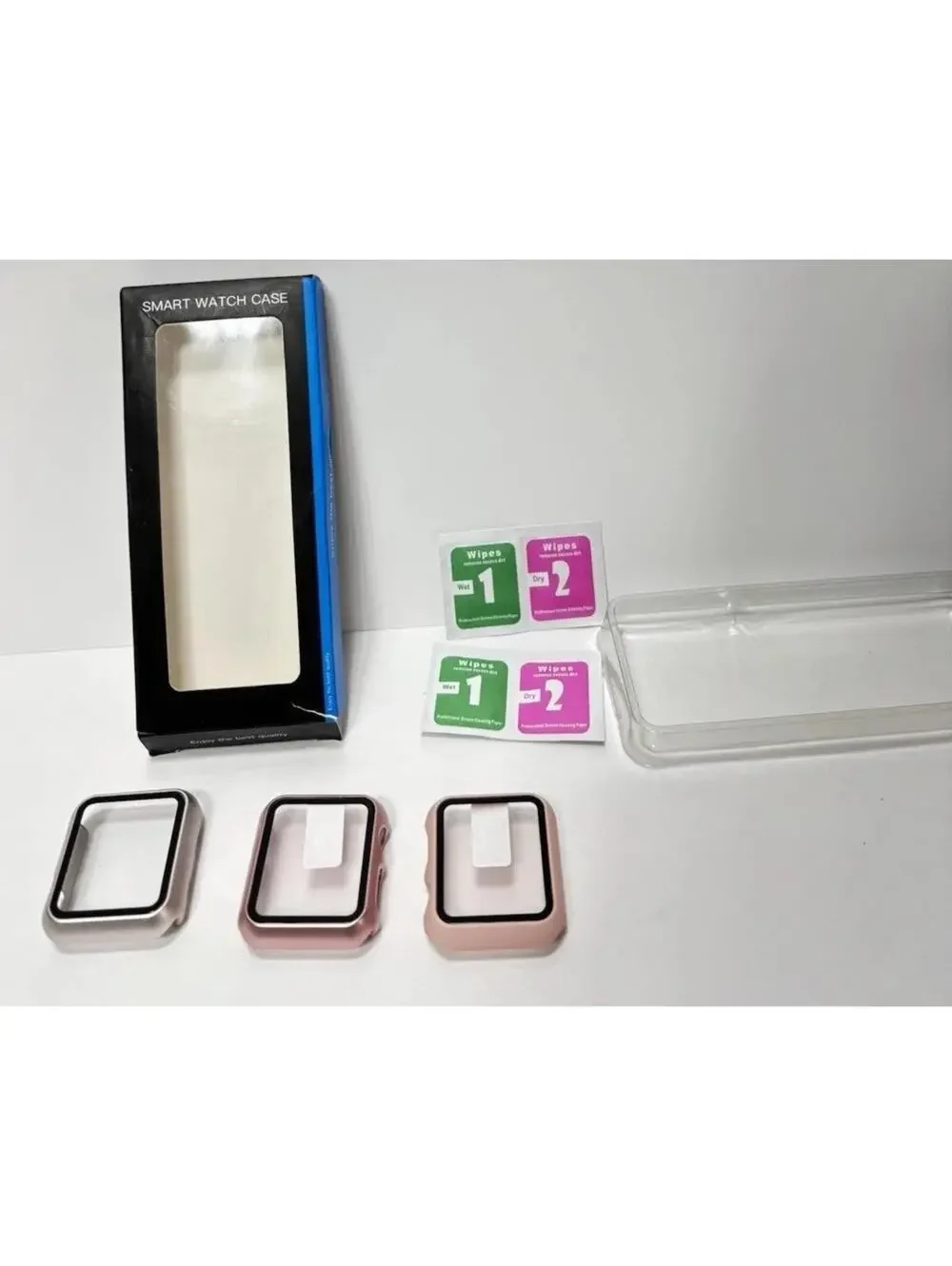 Apple Watch 38mm 3pc Face Cover Set Screen Protector Bumper Case Accessories
